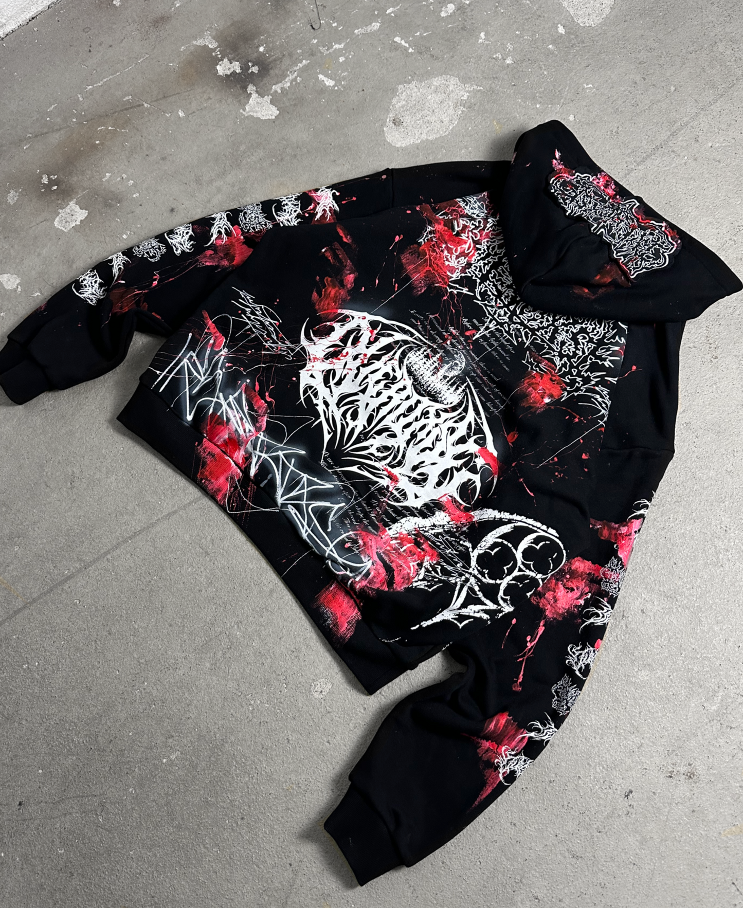 1of1 BLOODY OVERDXSE HOODIE size XXL