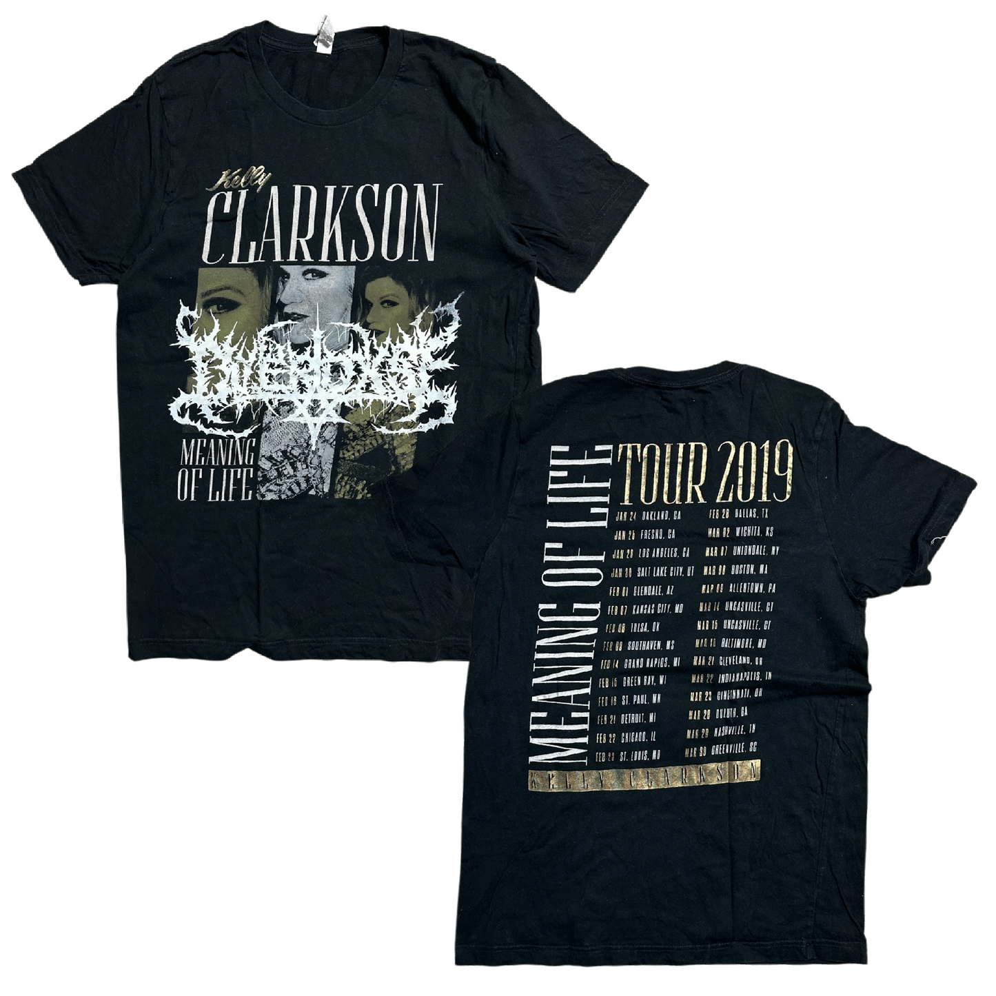 1of1 upcycled OVERDXSE / KELLY CLARKSON SHIRT size L