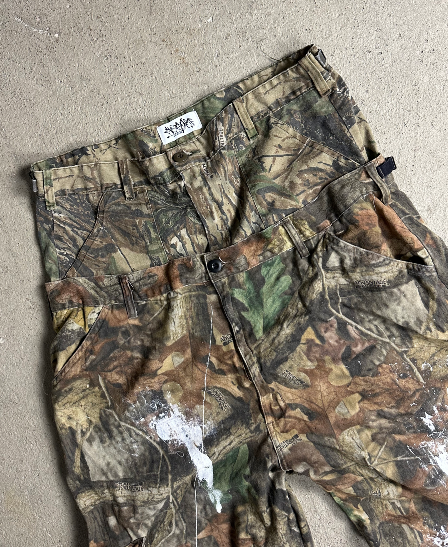 1of1 double waist OVERDXSE REAL TREE PANTS size: 127cm x 40-45cm