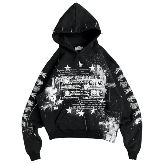 1of1 spiked OVERDXSE „80mg“ HOODIE size L