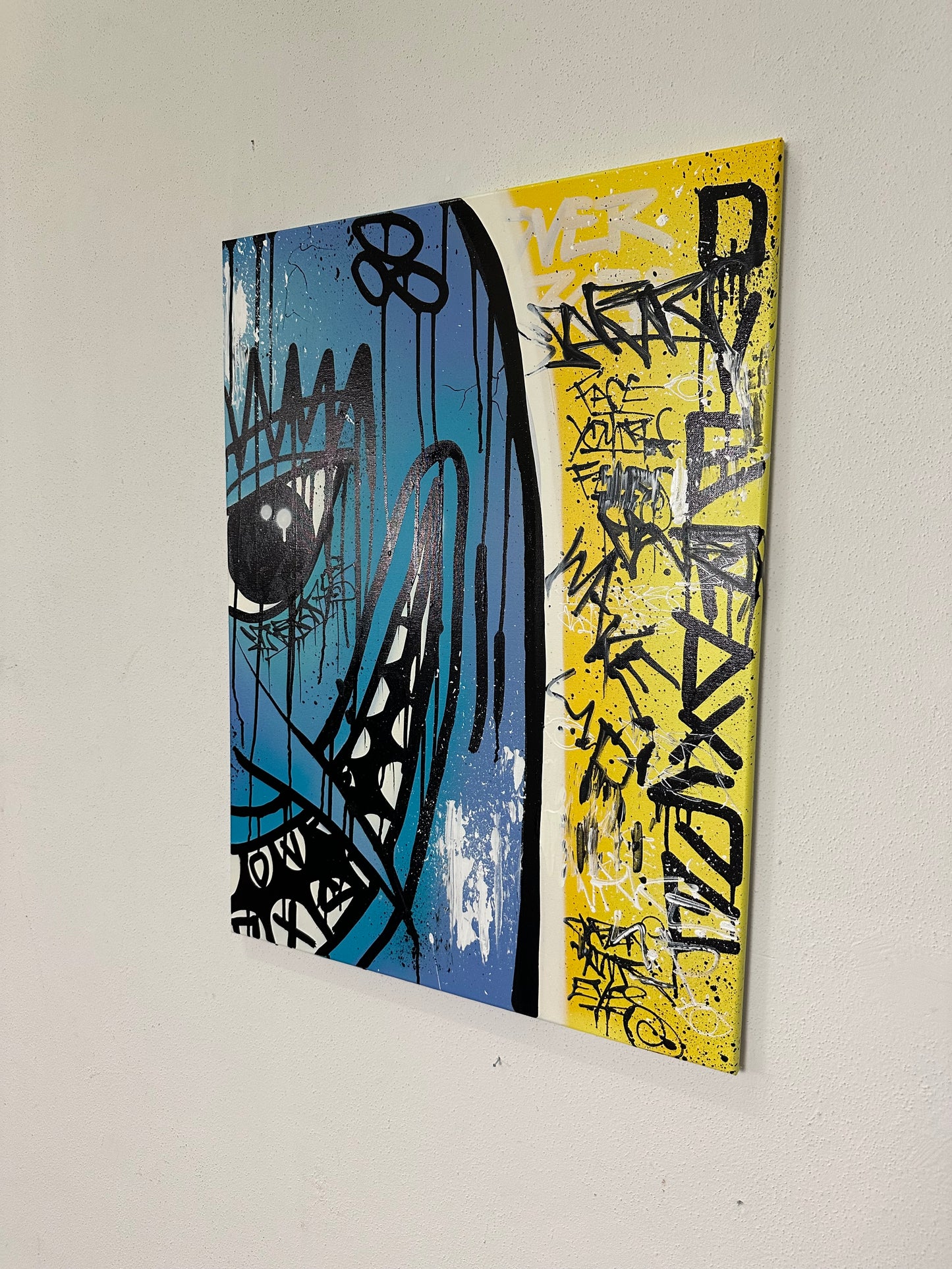 1of1 „FACE YOUR FEAR“ original canvas 60x80cm