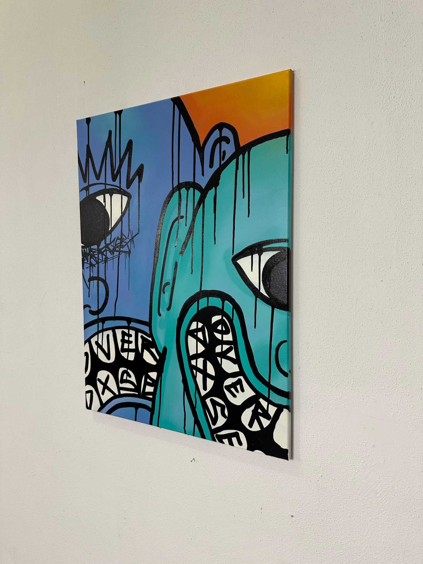 1of1 „FACE YOUE FEAR“ original canvas 60x80cm