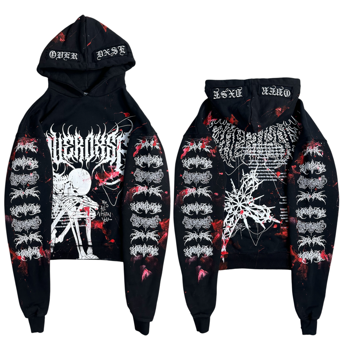 1of1 BLOODY OVERDXSE HOODIE size S