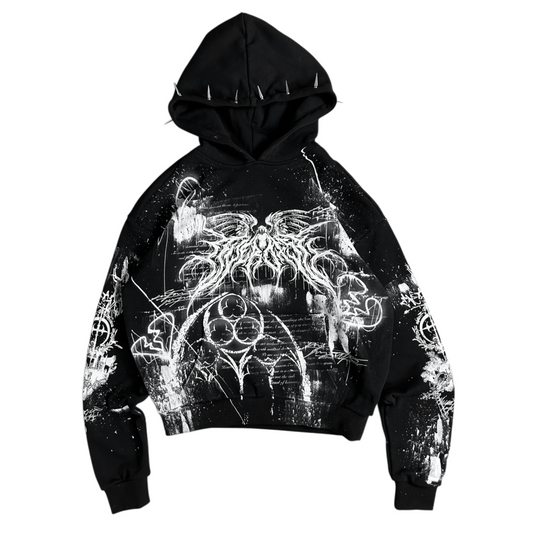 1of1 spiked OVERDXSE HOODIE size S