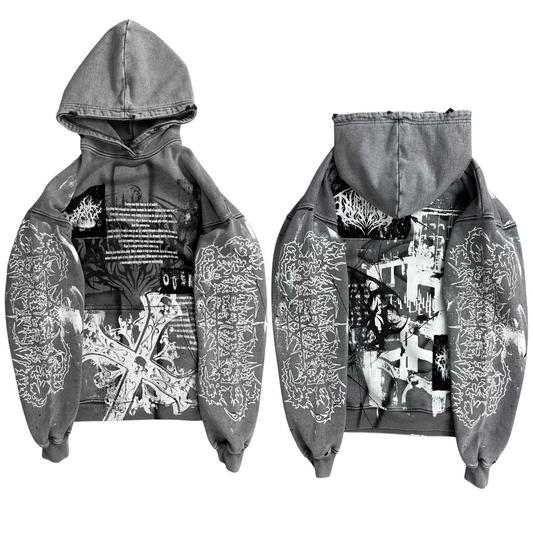 1of1 stone washed OVERDXSE HOODIE size S