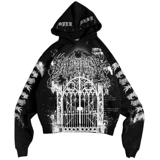 1of1 spiked OVERDXSE HOODIE size L