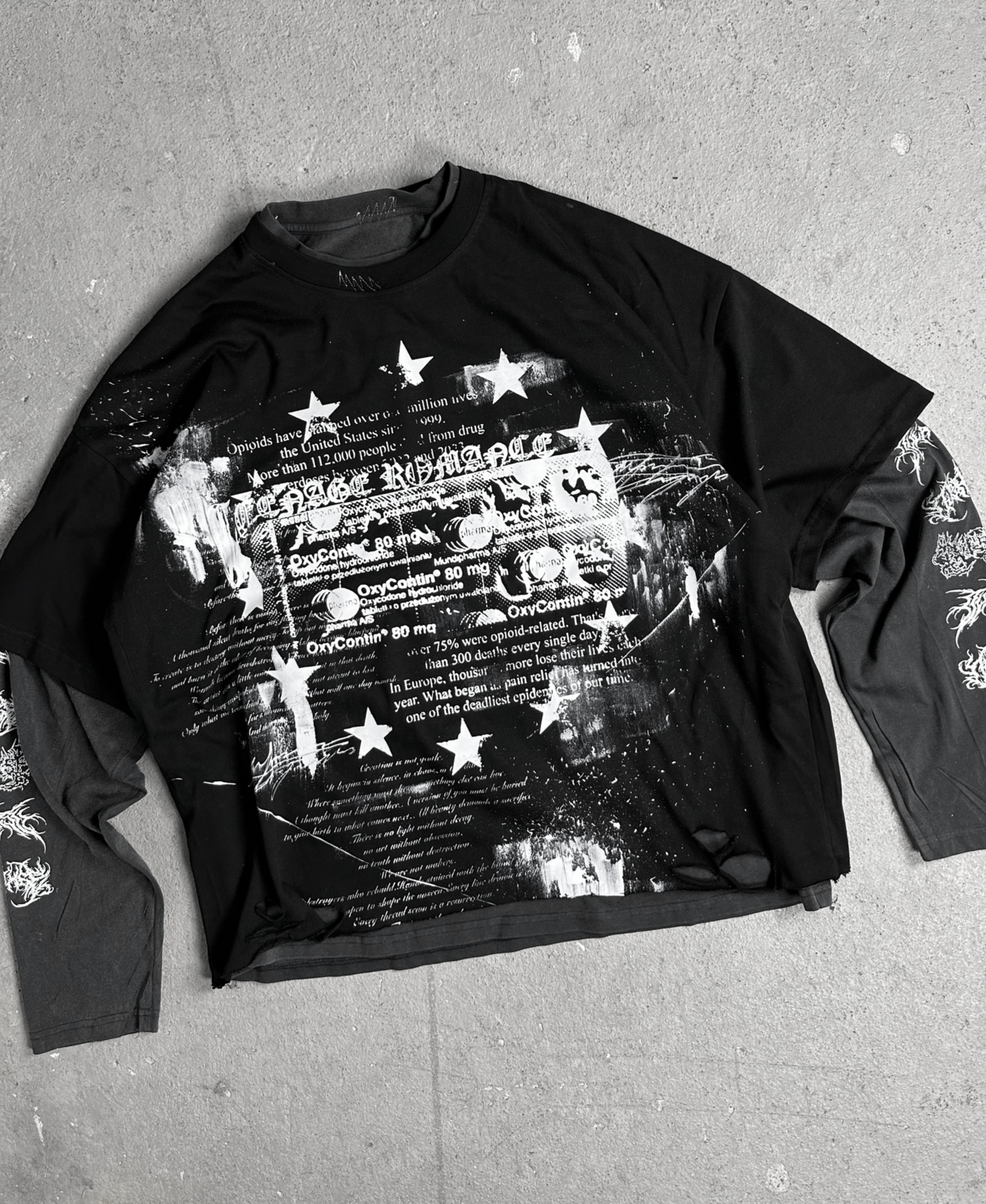 1of1 double layered OVERDXSE SHIRT size XL