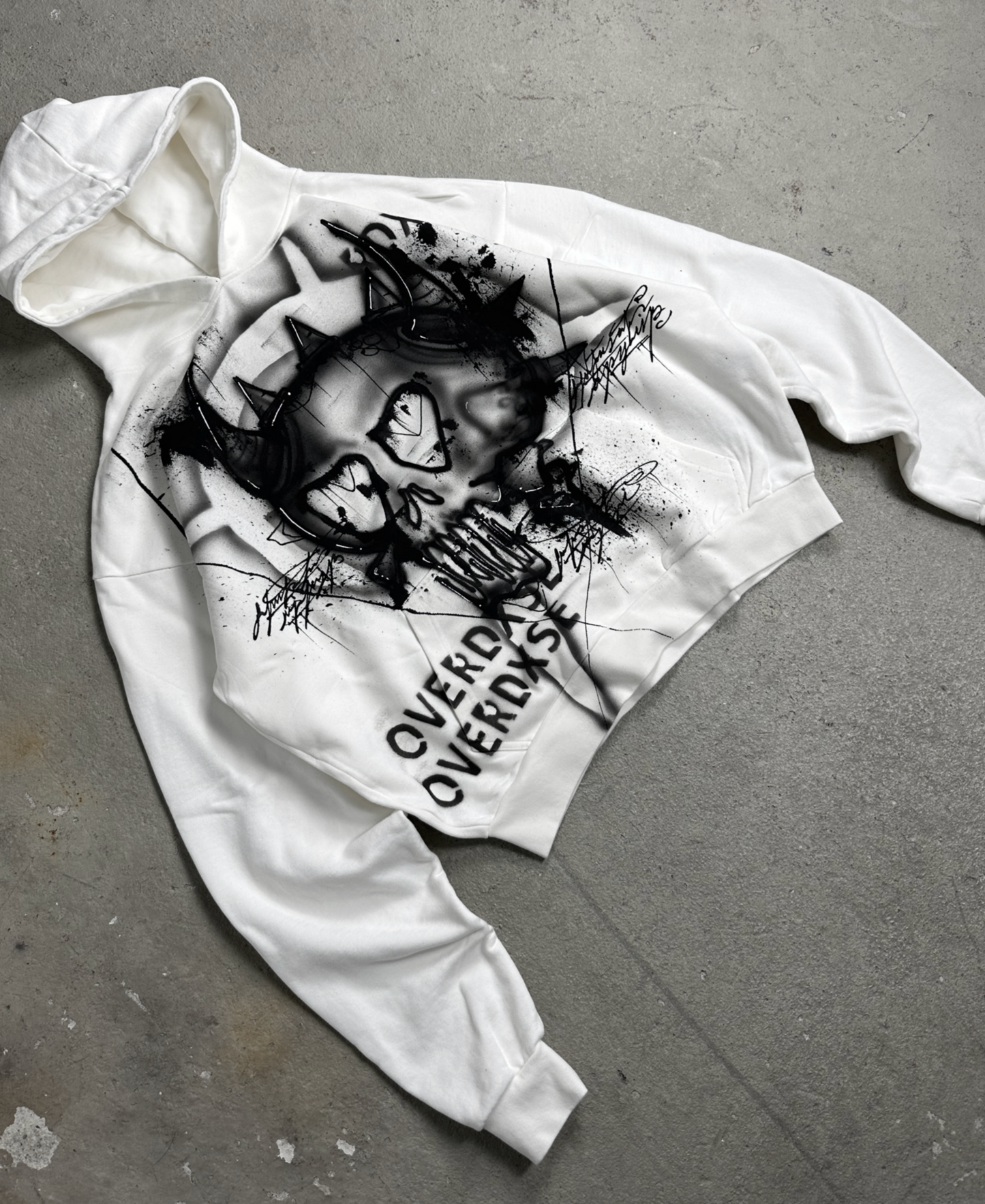 1of1 OVERDXSE AIRBRUSH HOODIE size L