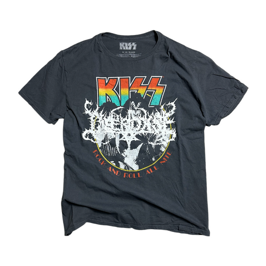 1of1 upcycled OVERDXSE / KISS SHIRT size XL