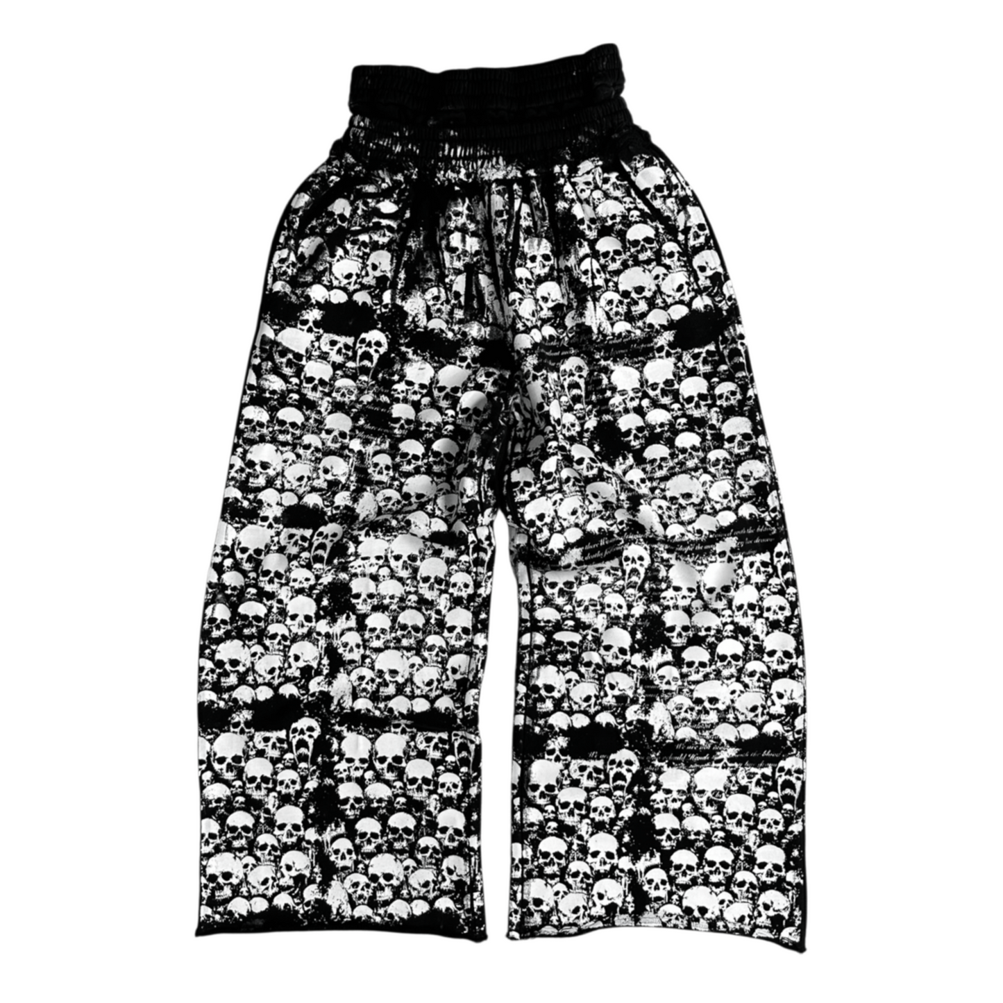 1of1 double waist OVERDXSE ALL OVER SKULL SWEATPANTS (SAMPLE) size L