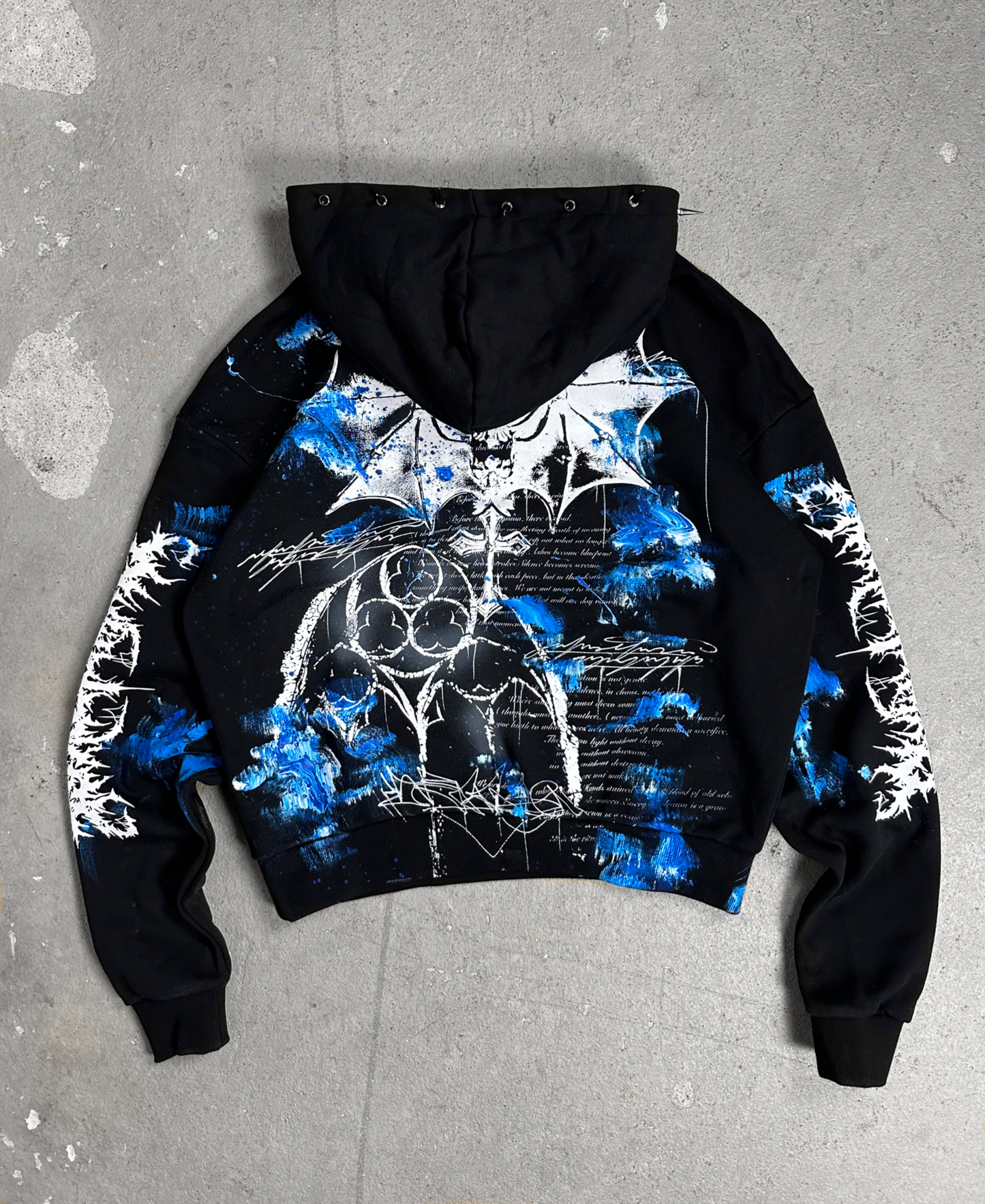1of1 spiked OVERDXSE ABYSS HOODIE size M