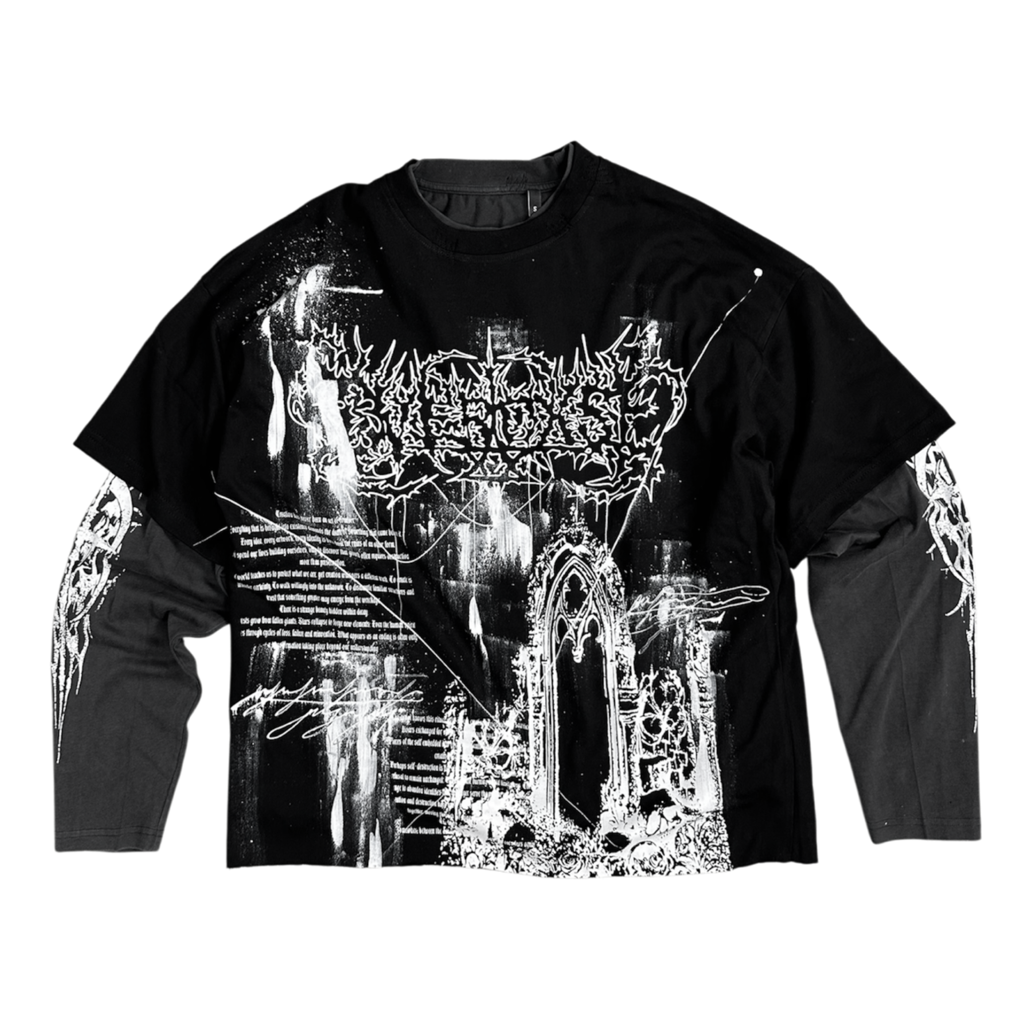 1of1 double layered OVERDXSE LONGSLEEVE size S