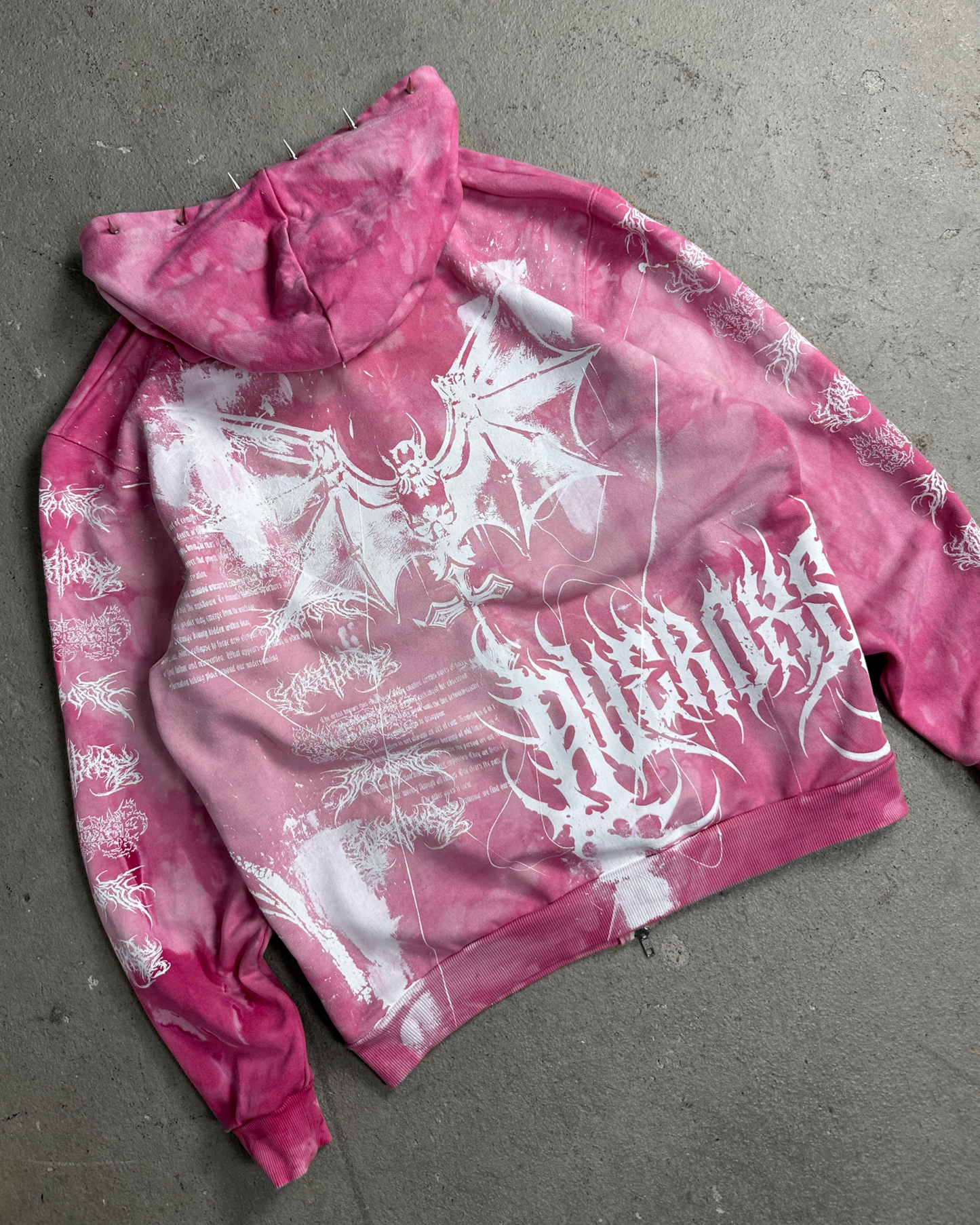 1of1 spiked OVERDXSE ZIPPER size XL