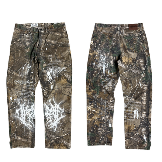 1of1 OVERDXSE REAL TREE PANTS size 33x30 / 102cm 42cm