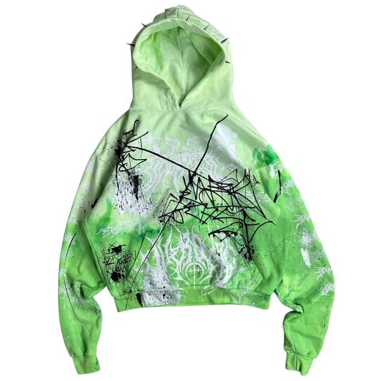 1of1 spiked OVERDXSE HOODIE size M