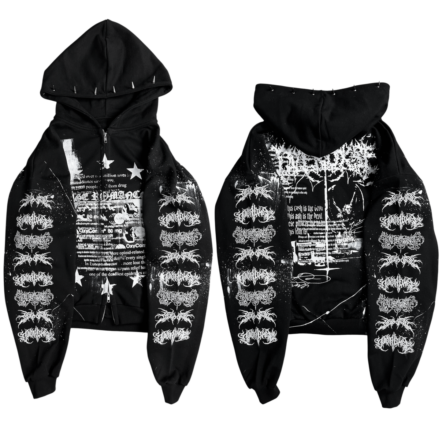 1of1 spiked OVERDXSE ZIPPER size S