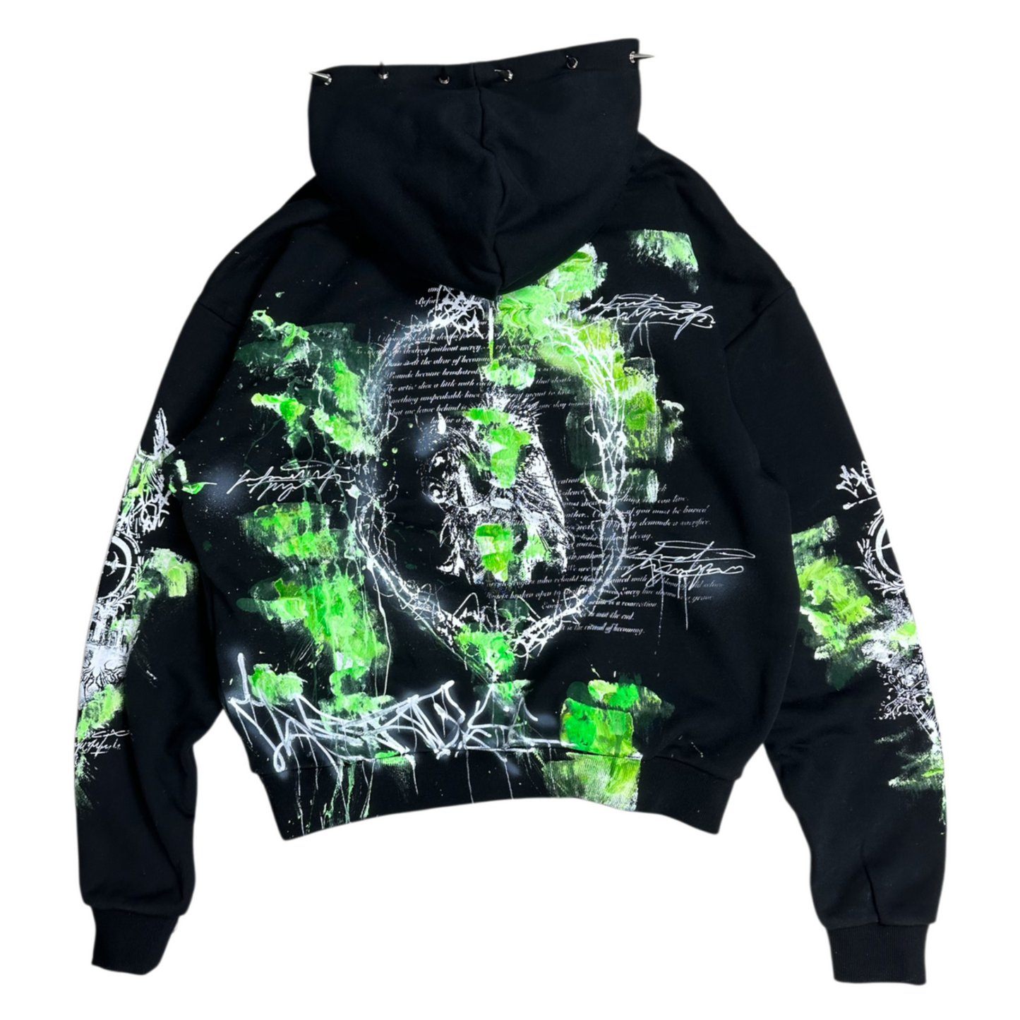 1of1 spiked OVERDXSE EDEN HOODIE size M