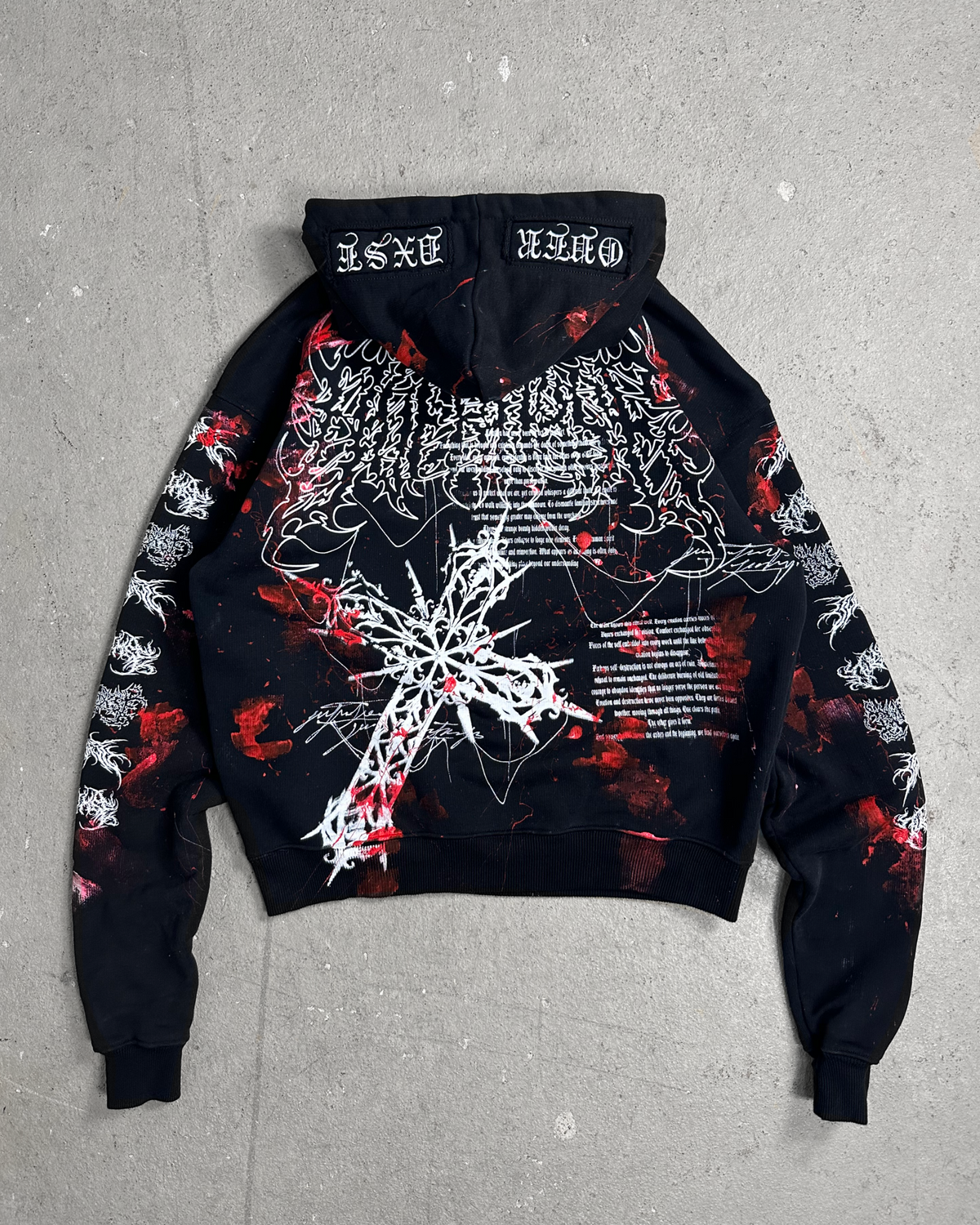 1of1 BLOODY OVERDXSE HOODIE size S