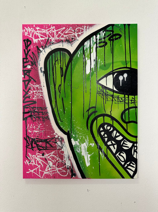 1of1 „FACE YOUR FEAR“ original canvas 60x80cm