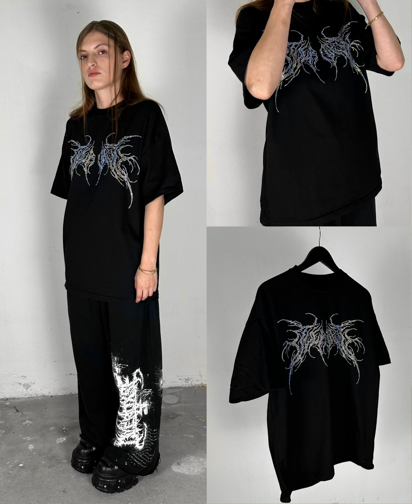 Limited OVERDXSE RHINESTONE LOGO TEE all sizes