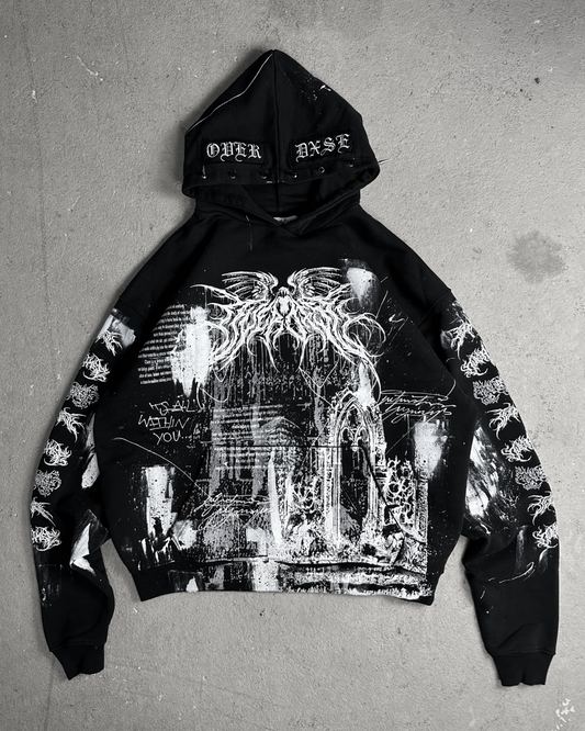 1of1 spiked OVERDXSE HOODIE size XXL