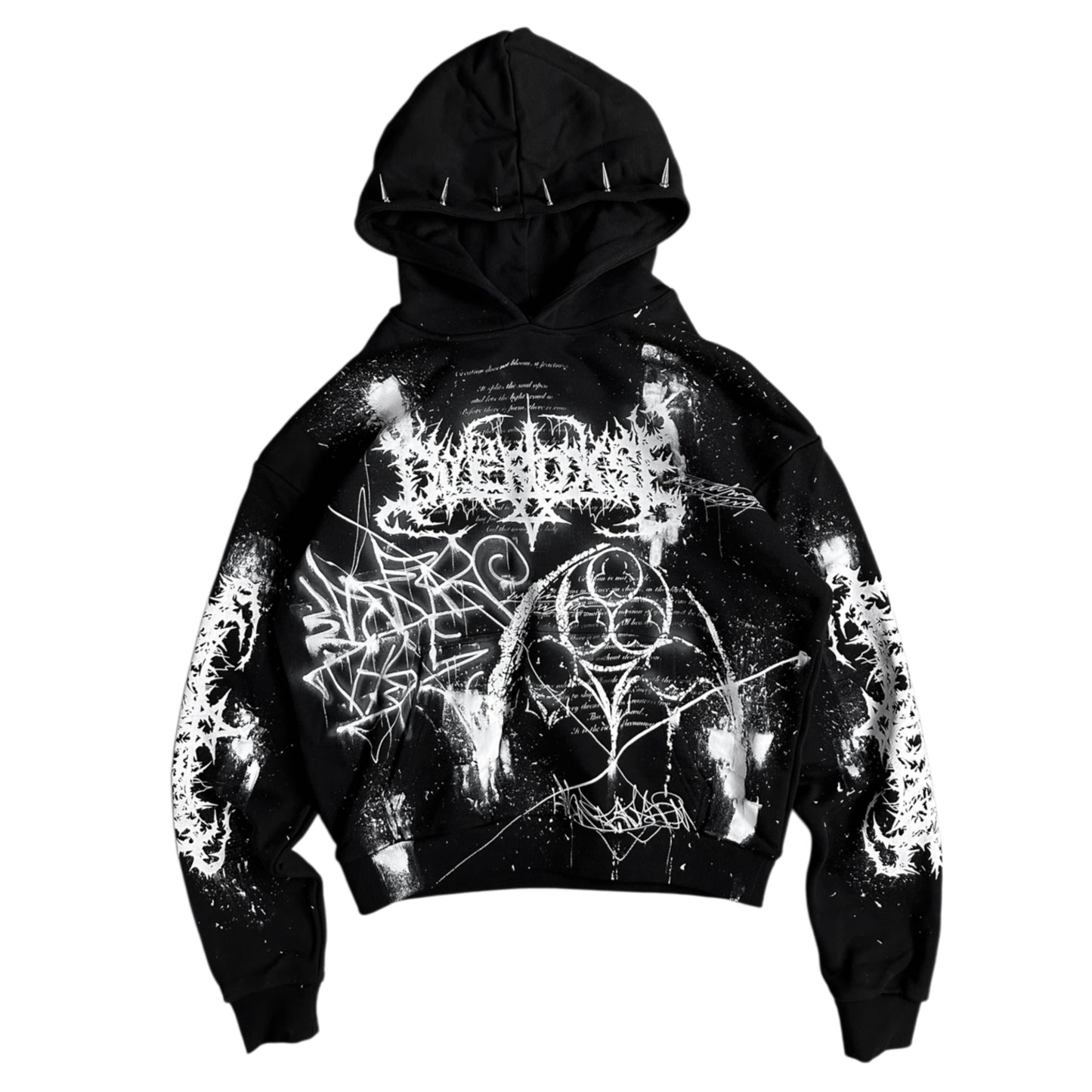 1of1 spiked OVERDXSE HOODIE size M