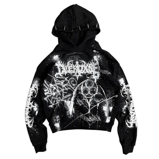 1of1 spiked OVERDXSE HOODIE size M