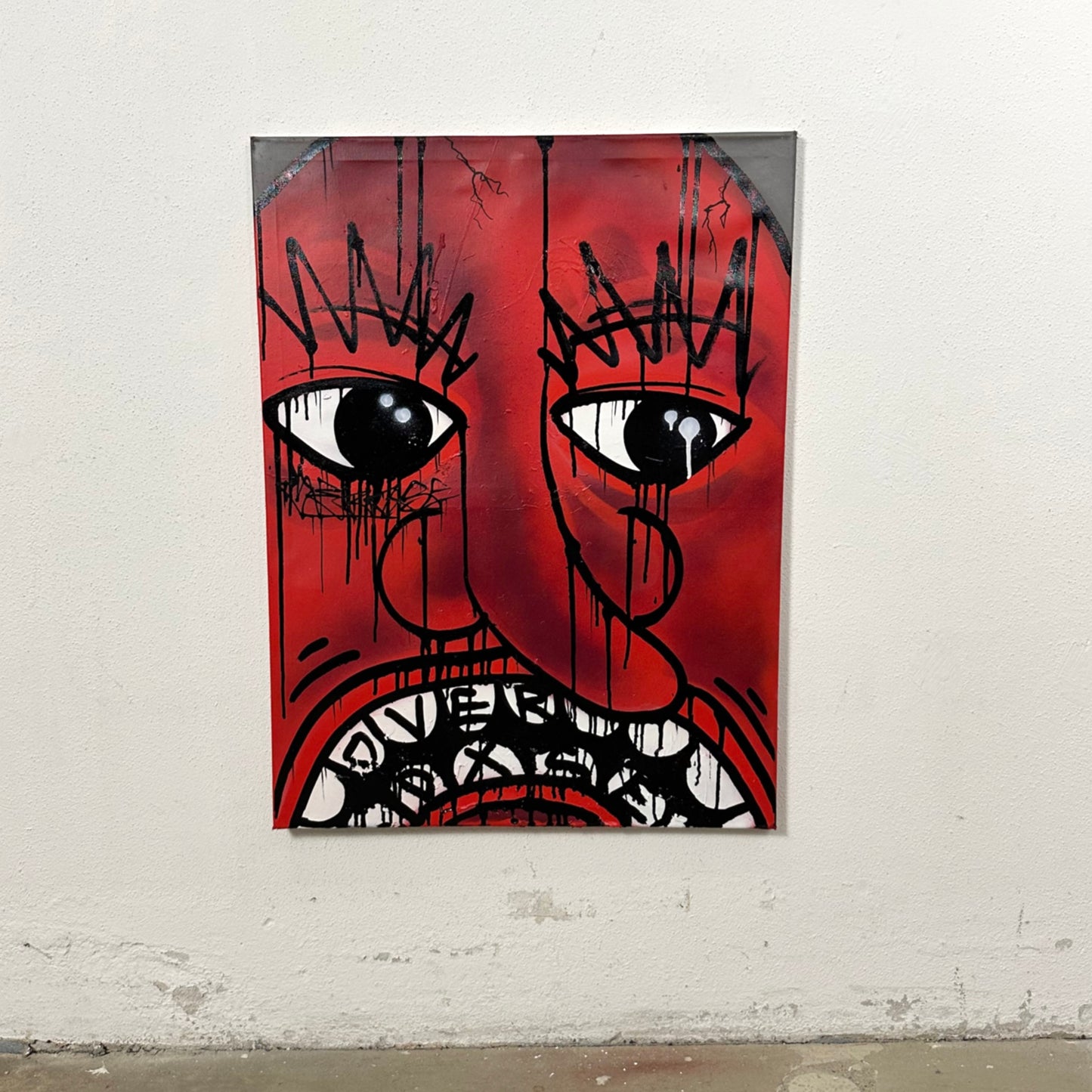 1of1 „FACE YOUR FEAR“ original canvas 60x80cm