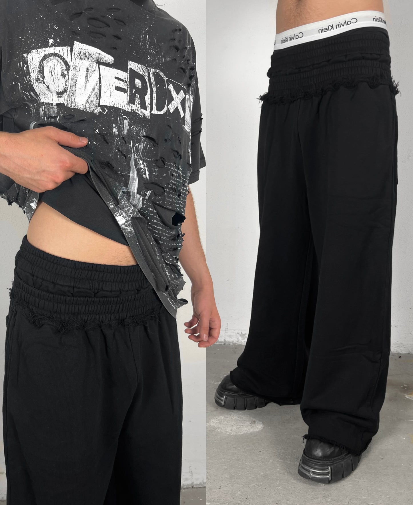 double waist OVERDXSE BASIC SWEATPANTS all sizes