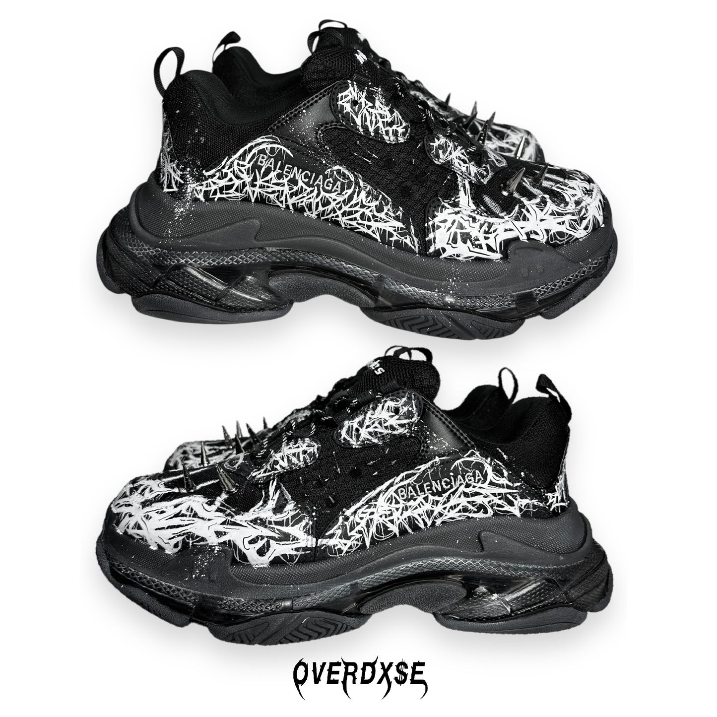 1of1 OVERDXSE / BALENCIAGA TRIPLE S sneaker EU44