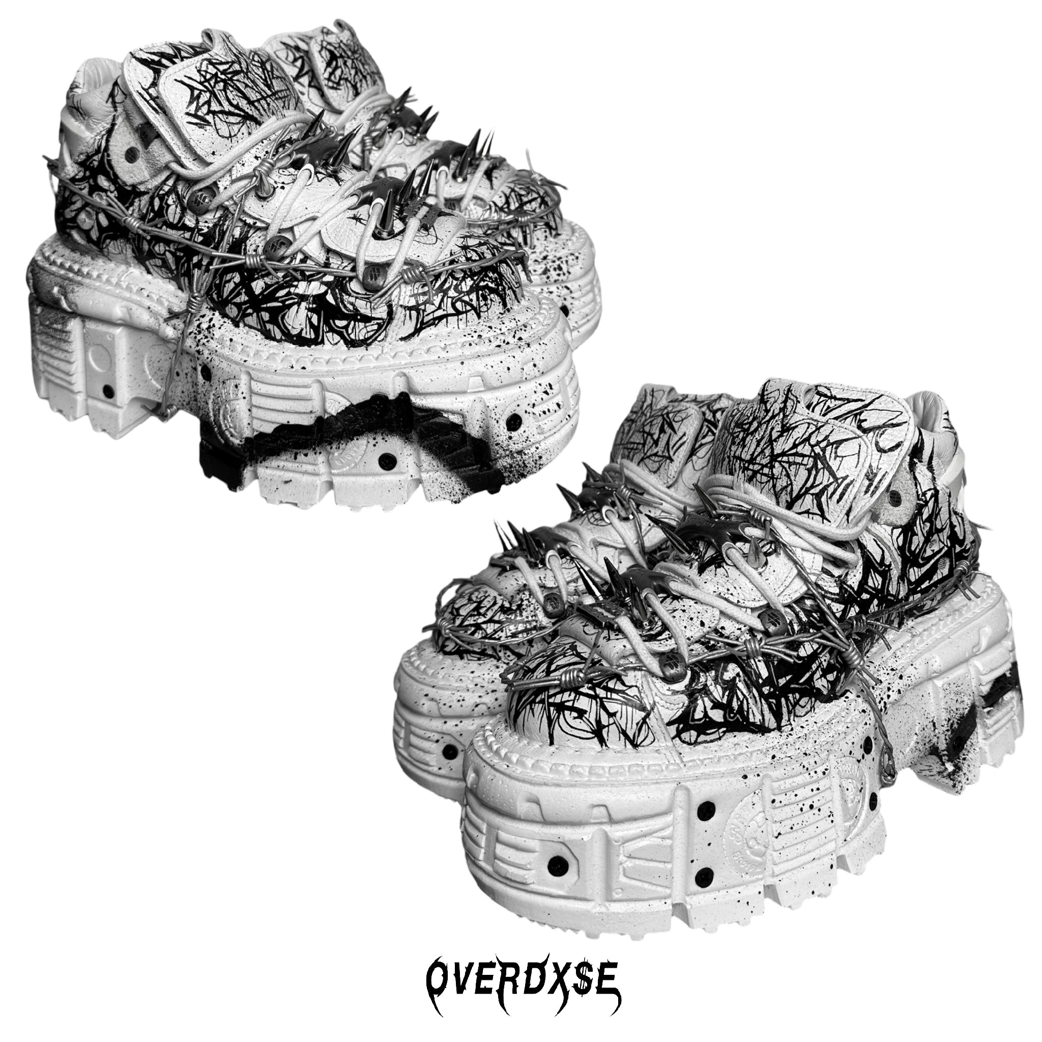1of1 OVERDXSE x NEW ROCK SPIKE STOMPERS EU39
