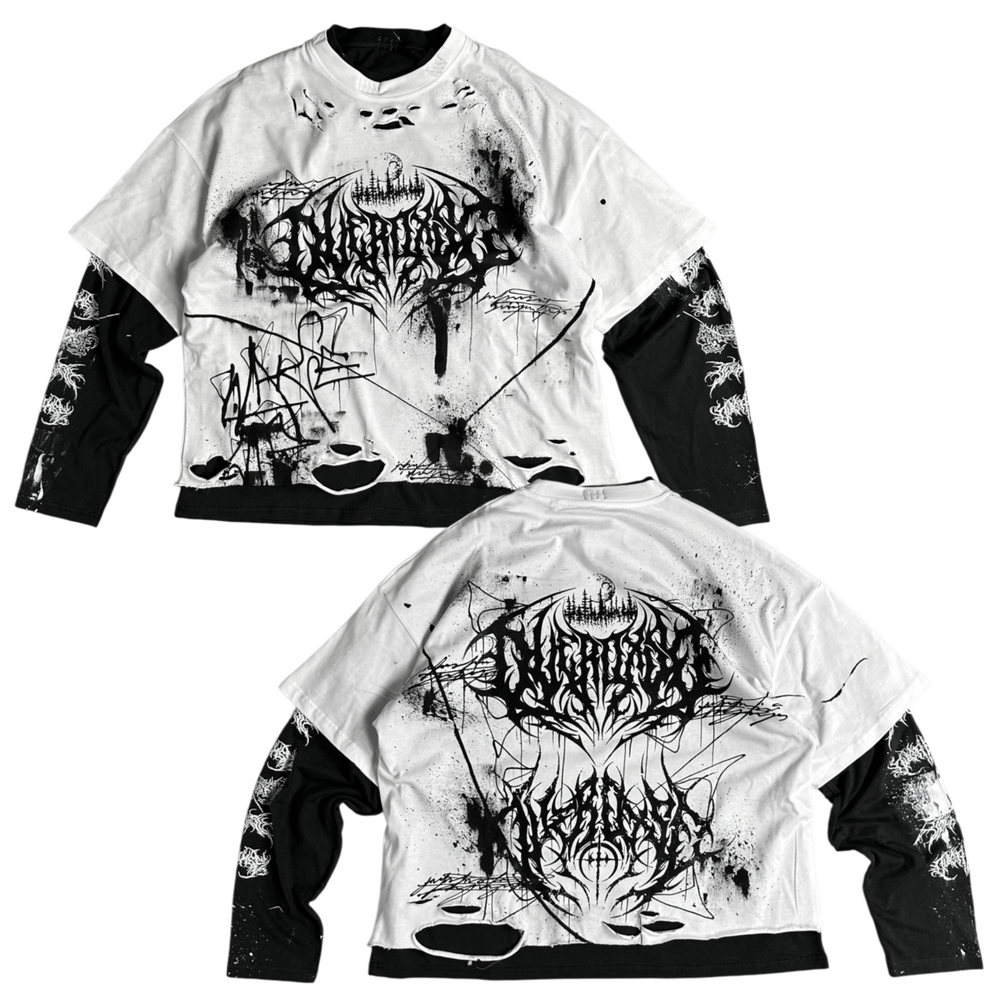 1of1 double layered OVERDXSE LONGSLEEVE size XL