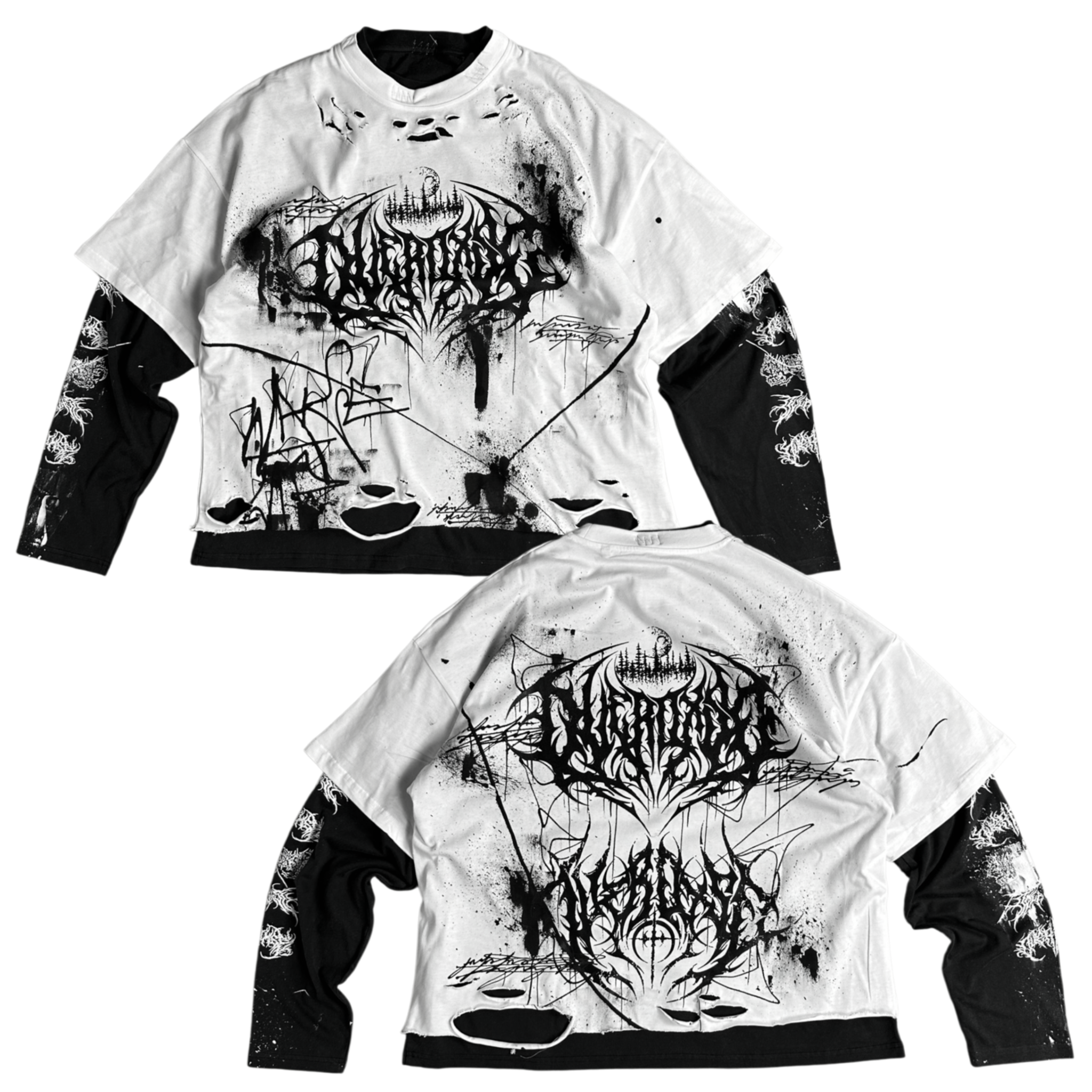 1of1 double layered OVERDXSE LONGSLEEVE size XL
