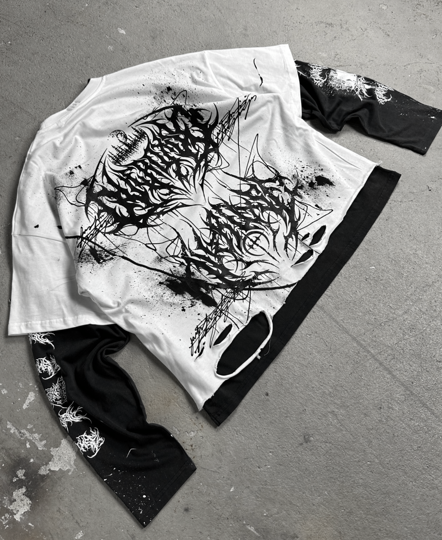 1of1 double layered OVERDXSE LONGSLEEVE size XL