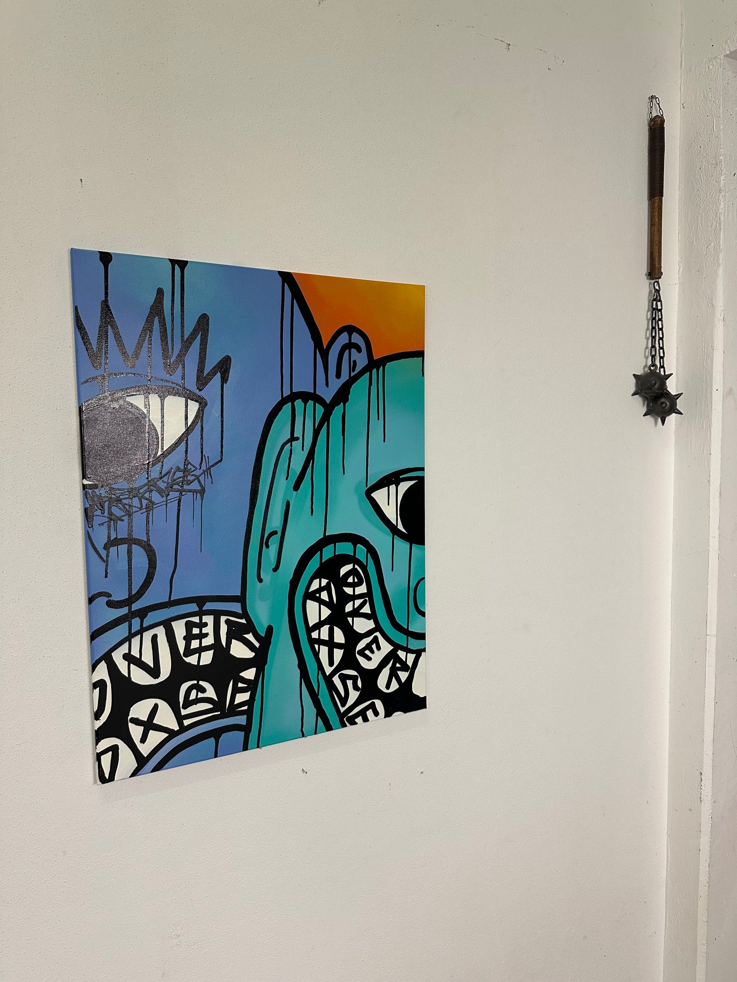 1of1 „FACE YOUE FEAR“ original canvas 60x80cm