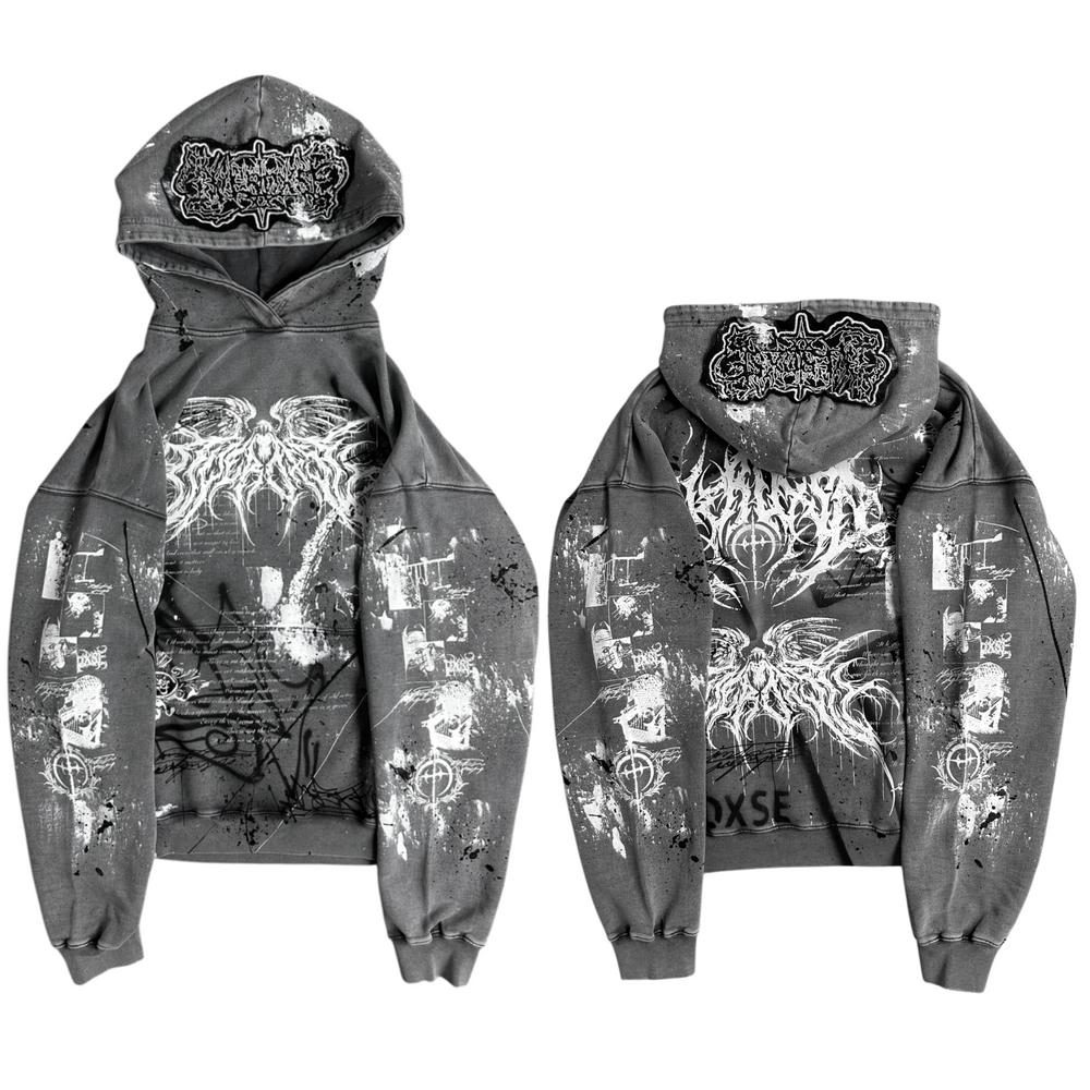 1of1 stone washed OVERDXSE HOODIE size XL