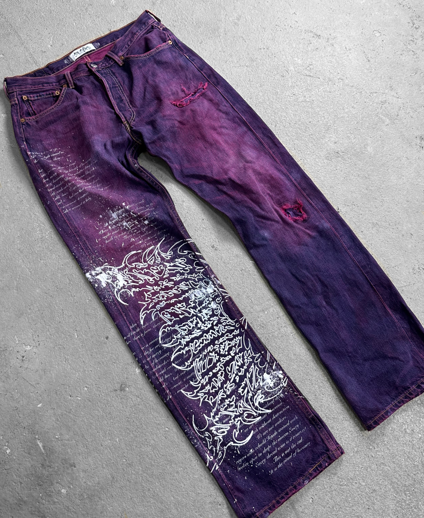 1of1 PURPLE OVERDXSE / LEVIS DENIM size W42cm /L111cm