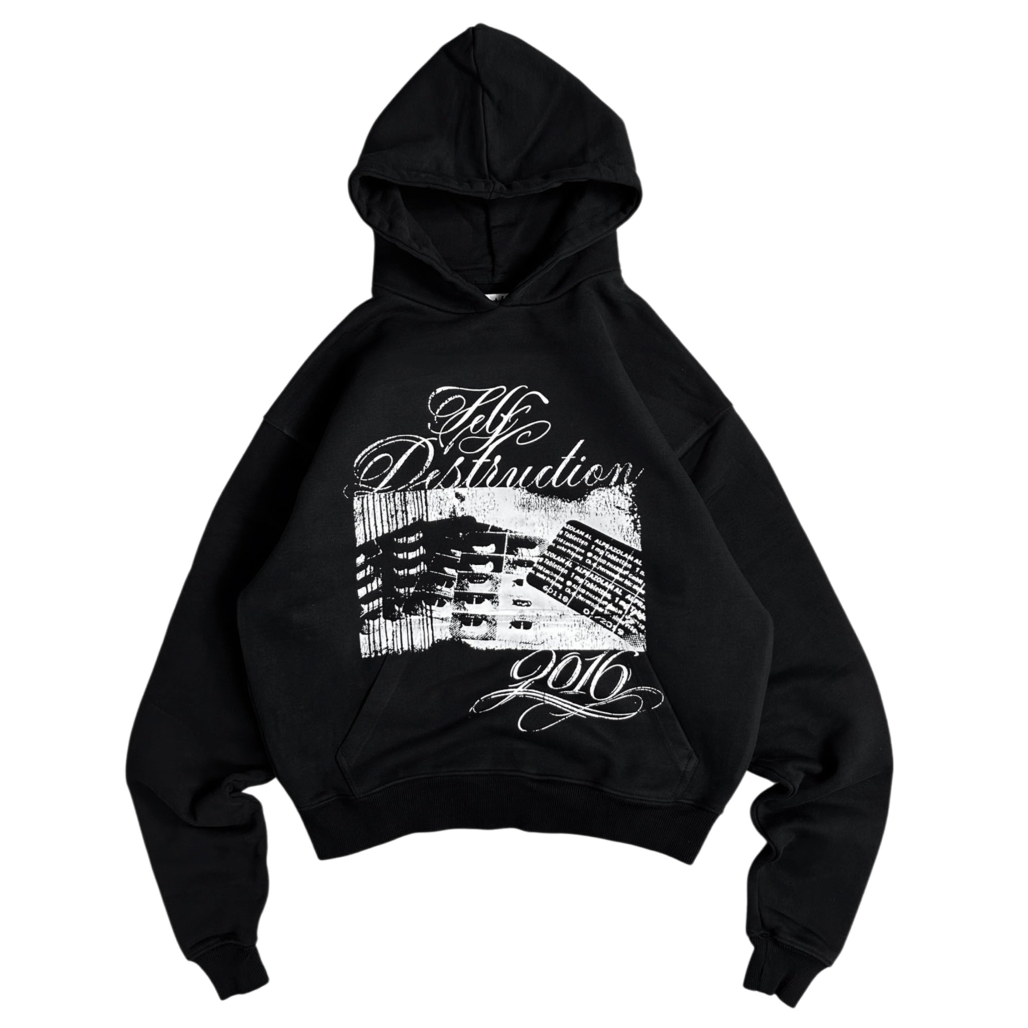 OVERDXSE „SELFDESTRUCTION2016“ HOODIE all sizes (640gsm)