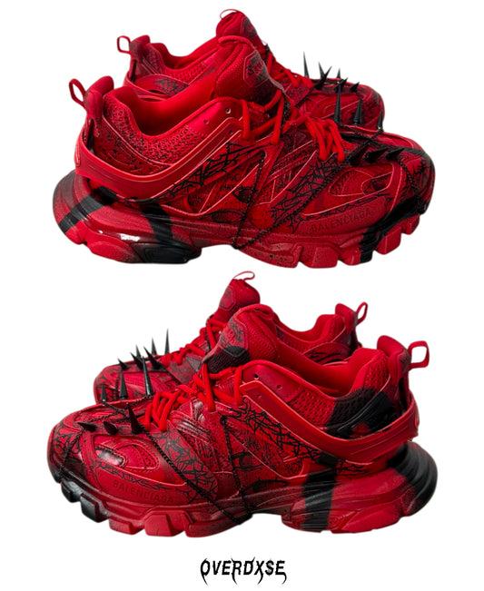 1of1 BLOODY OVERDXSE / BALENCIAGA SPIKE STOMPERS EU43