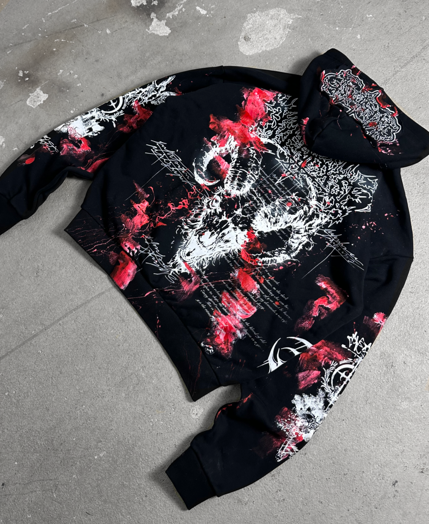 1of1 BLOODY OVERDXSE HOODIE size L