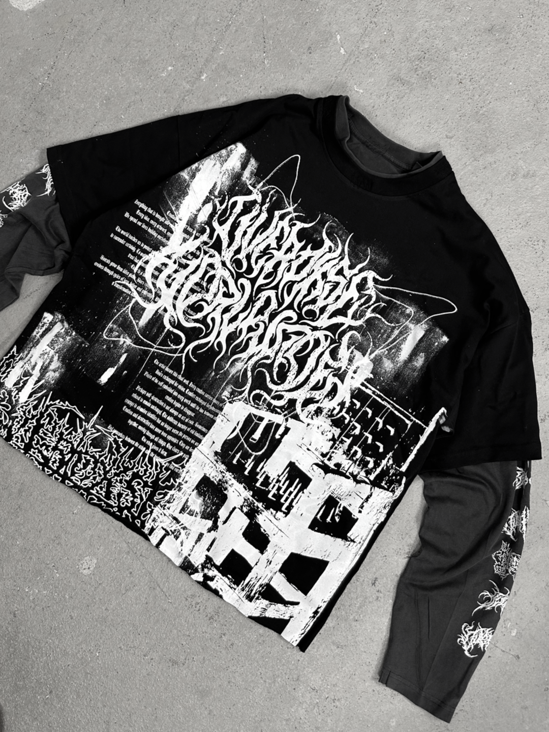 1of1 double layered OVERDXSE LONGSLEEVE size M