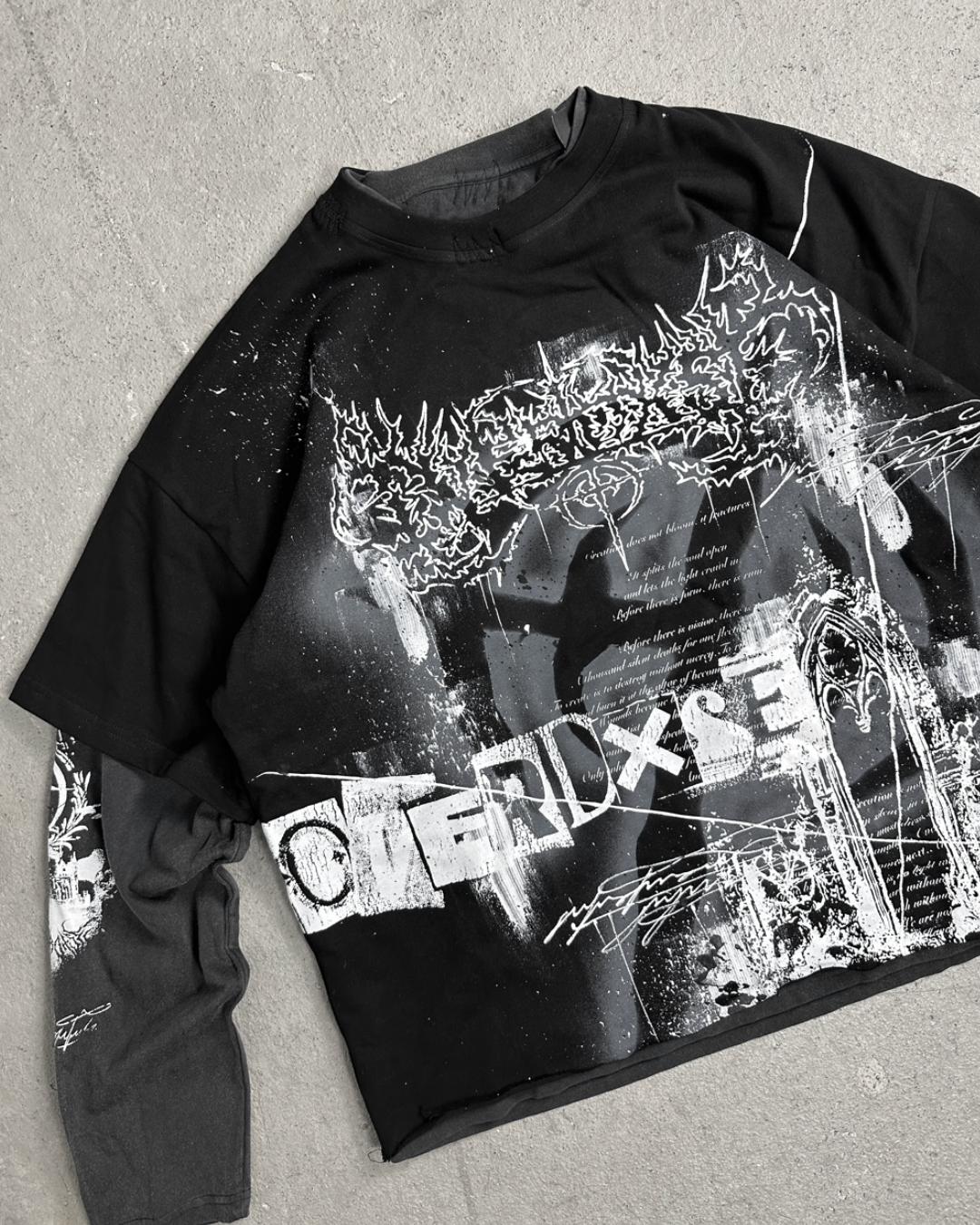 1of1 double layer OVERDXSE LONGSLEEVE size XL