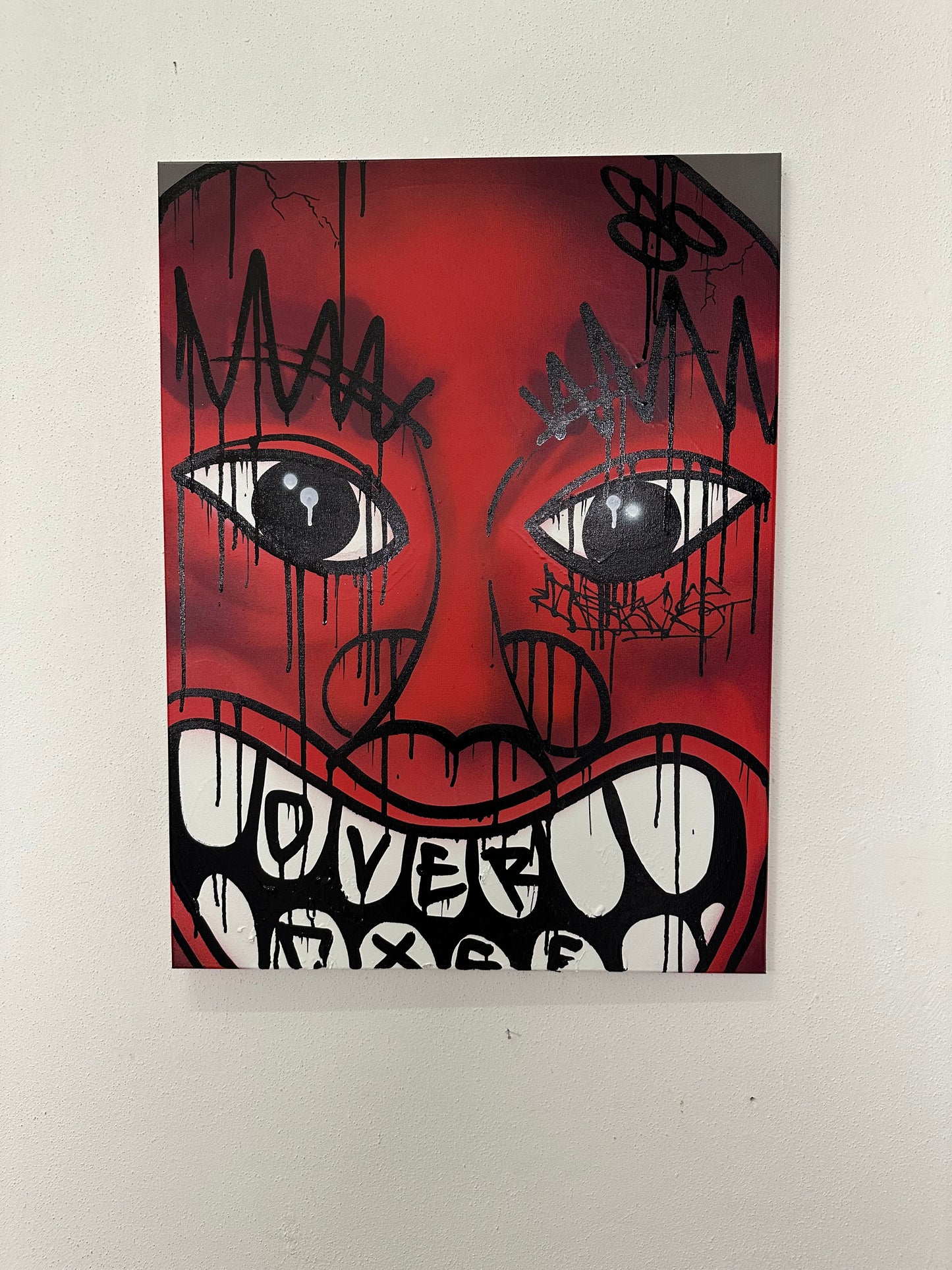 1of1 „FACE YOUR FEAR“ original canvas 60x80cm