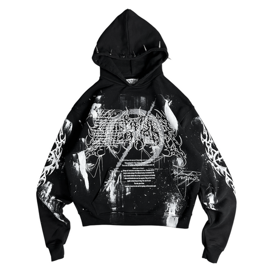 1of1 spiked OVERDXSE HOODIE size M