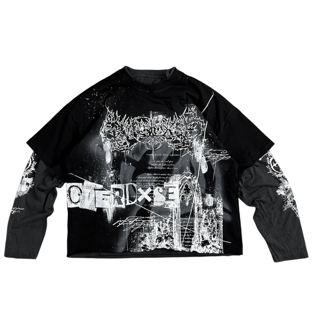 1of1 double layer OVERDXSE LONGSLEEVE size XL