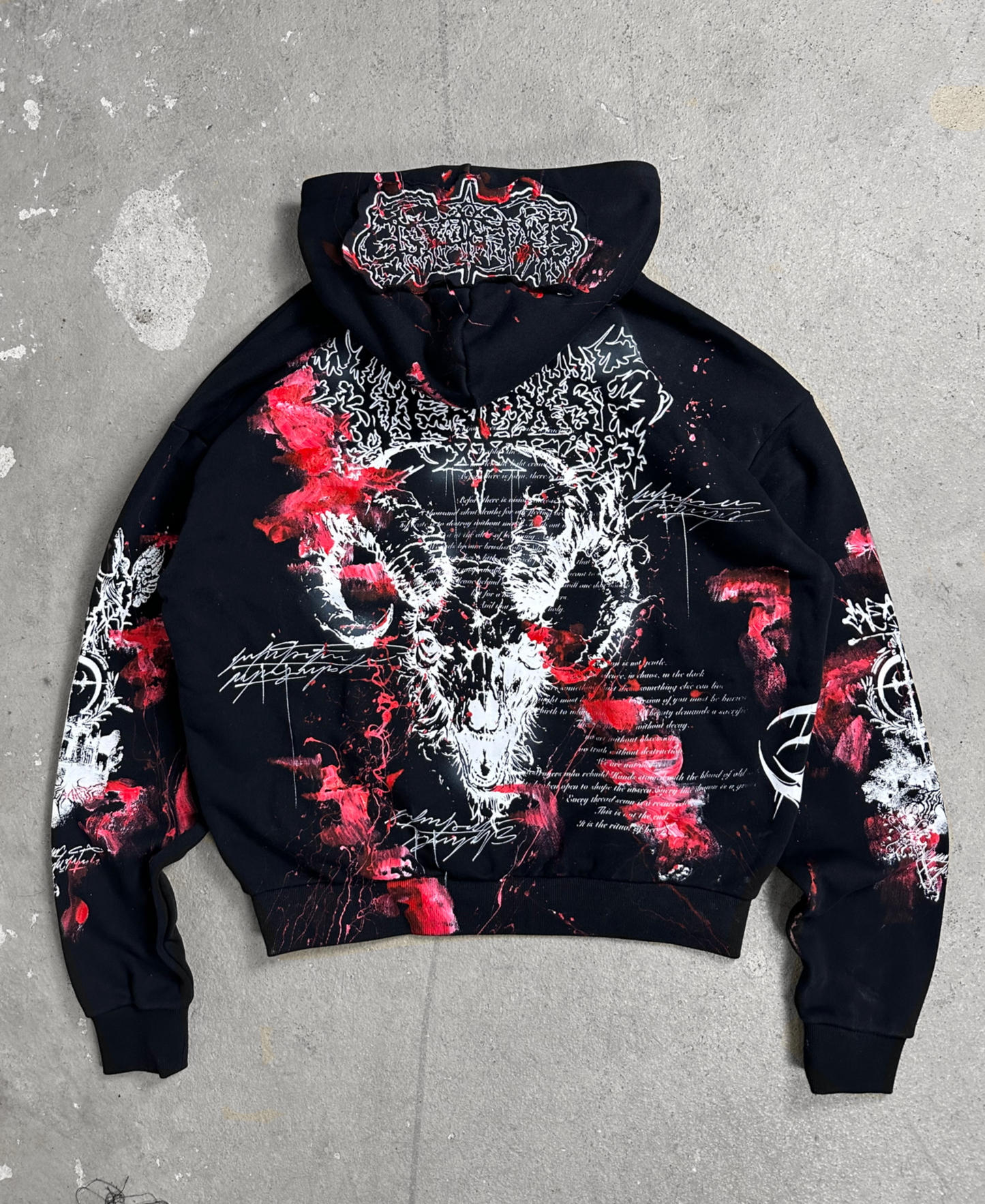 1of1 BLOODY OVERDXSE HOODIE size L