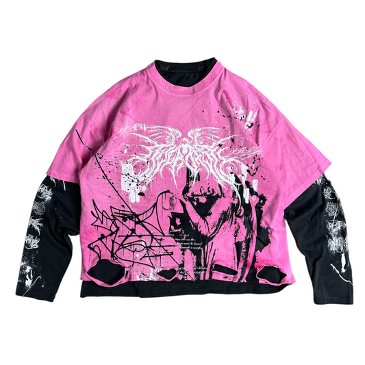 1of1 double layered OVERDXSE LONGSLEEVE size XL