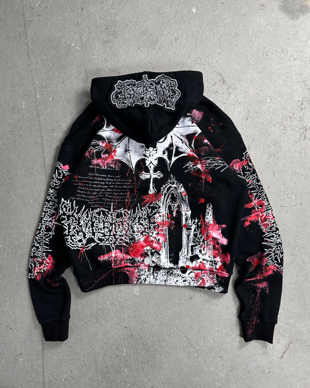 1of1 BLOODY OVERDXSE HOODIE size L