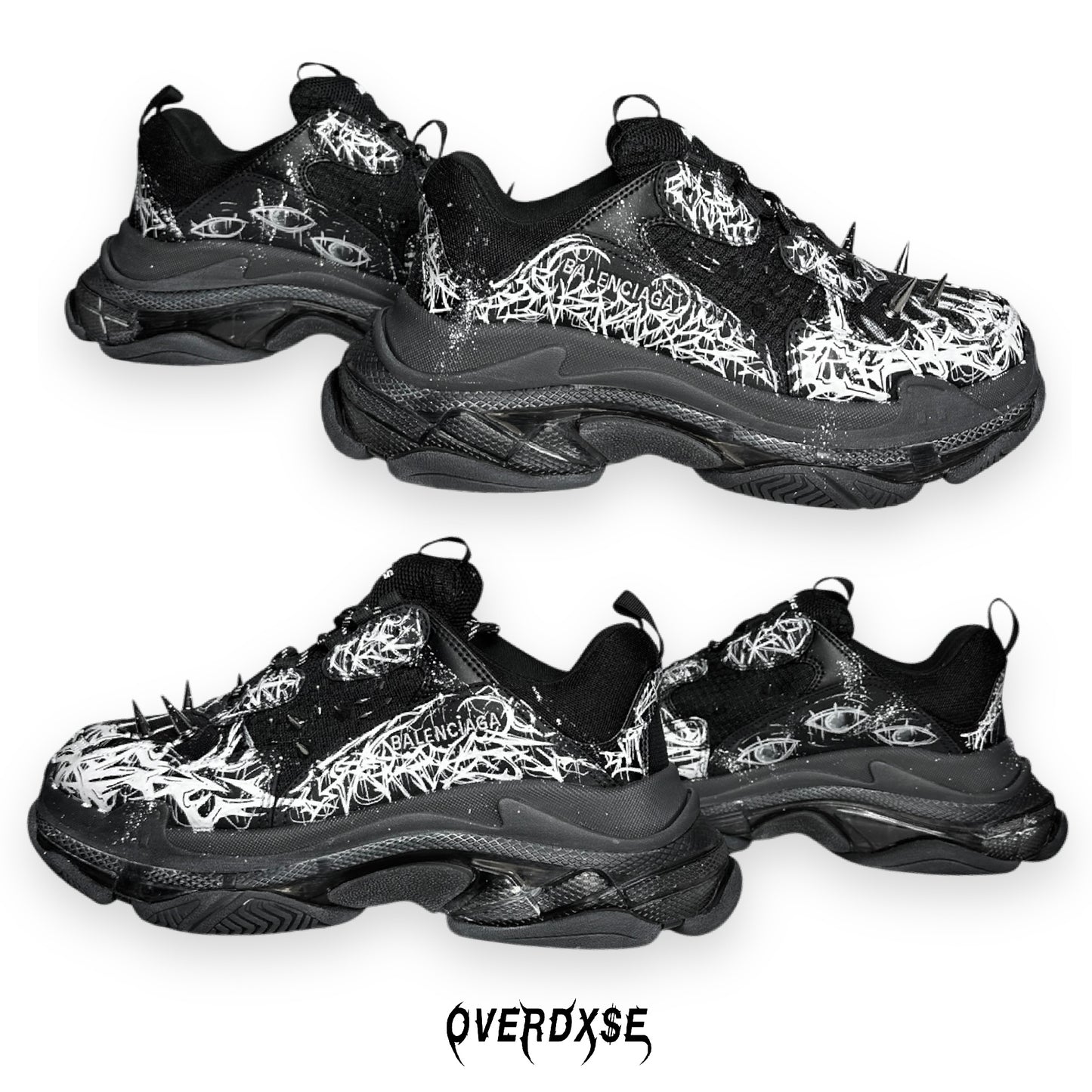 1of1 OVERDXSE / BALENCIAGA TRIPLE S sneaker EU44