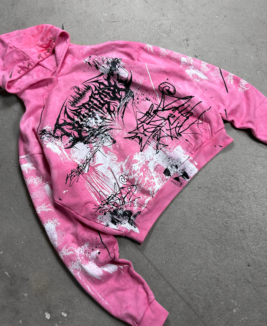 1of1 spiked OVERDXSE HOODIE size XL